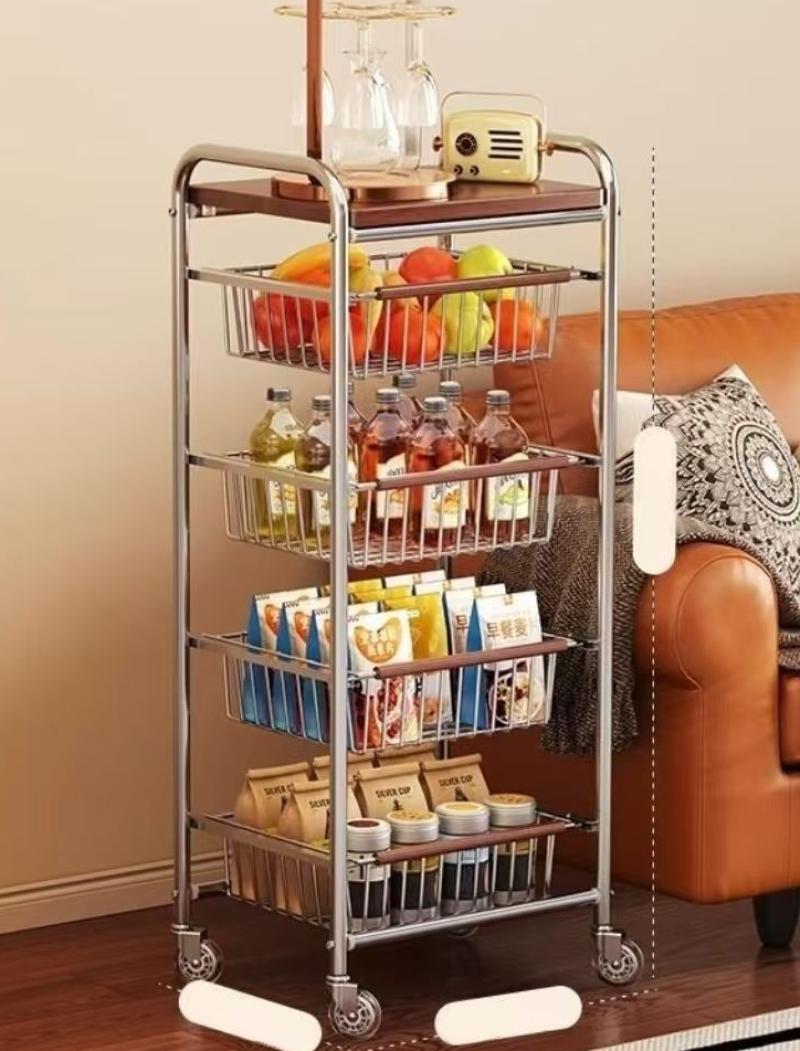 Crystal wheel [five layers and four drawers] storage rack
