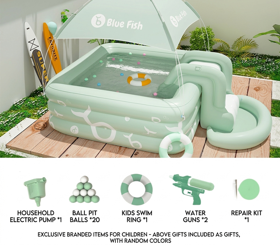 1.8*1.8m [sun protection canopy   slide   deluxe toy edition]