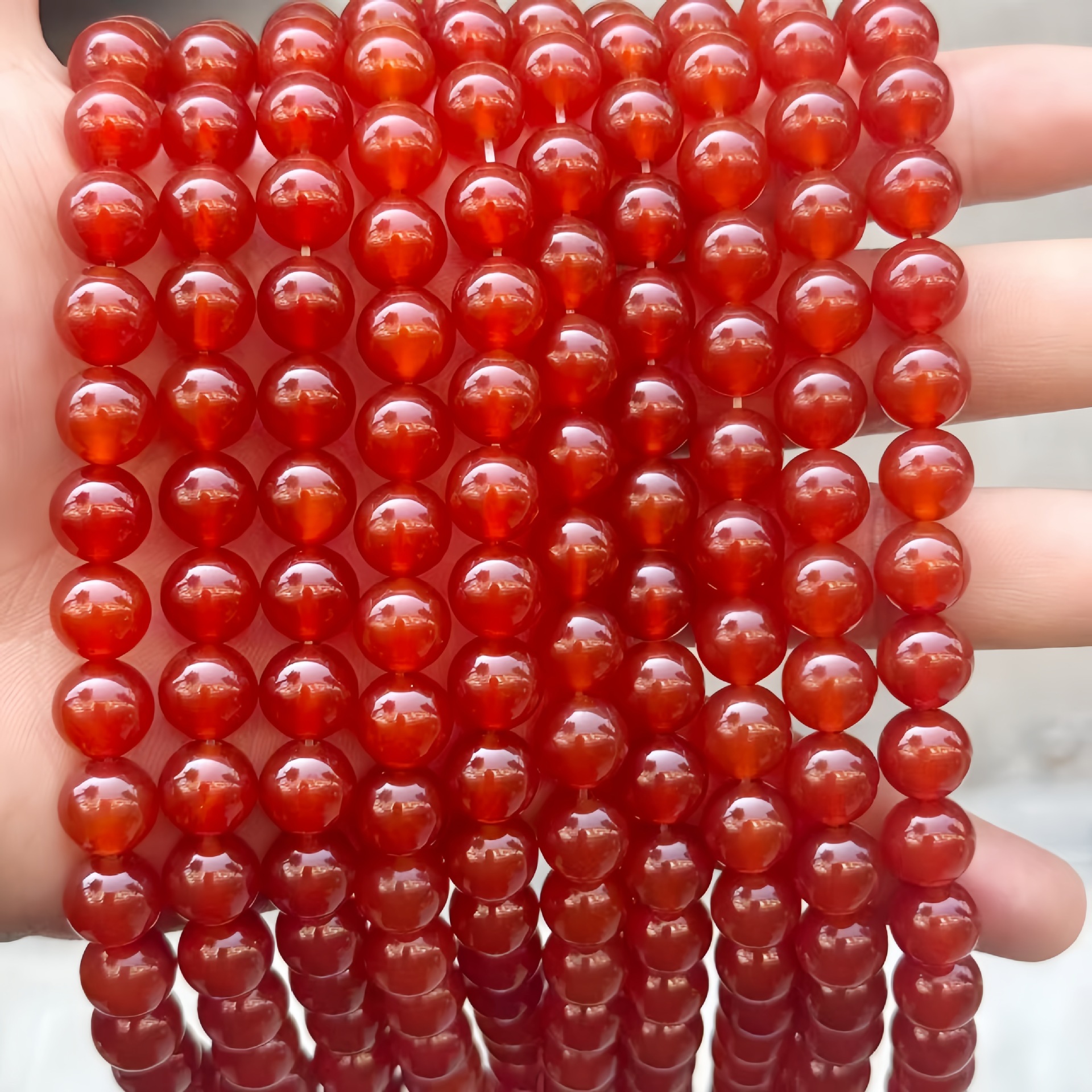 Grade a red agate 6mm/60pcs