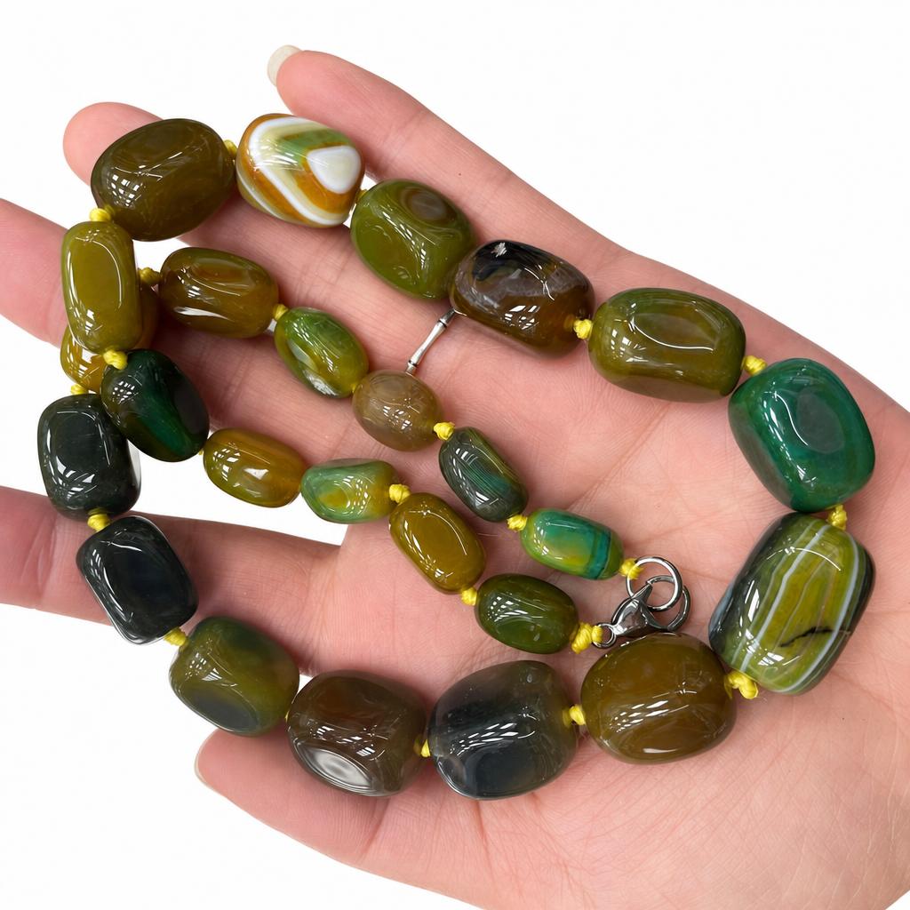 10 yellow green Agate