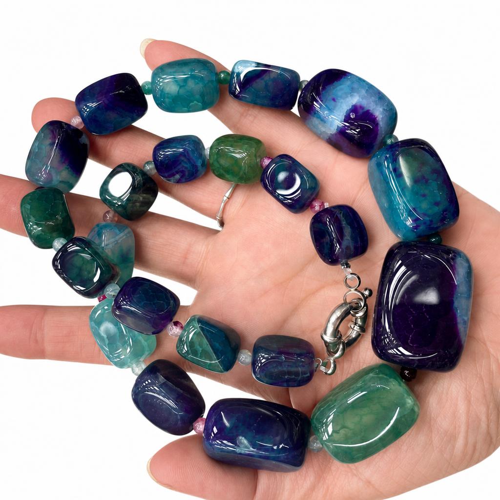 26:purple Crackle Agate