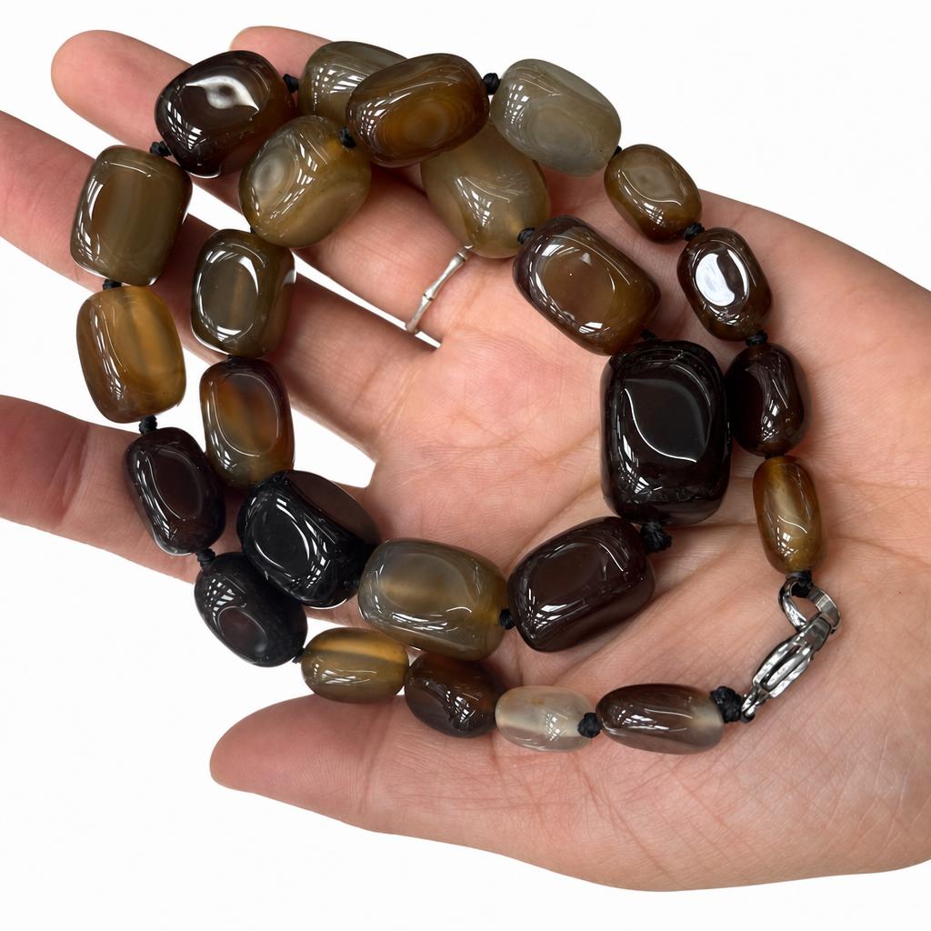 24 deep coffee agate