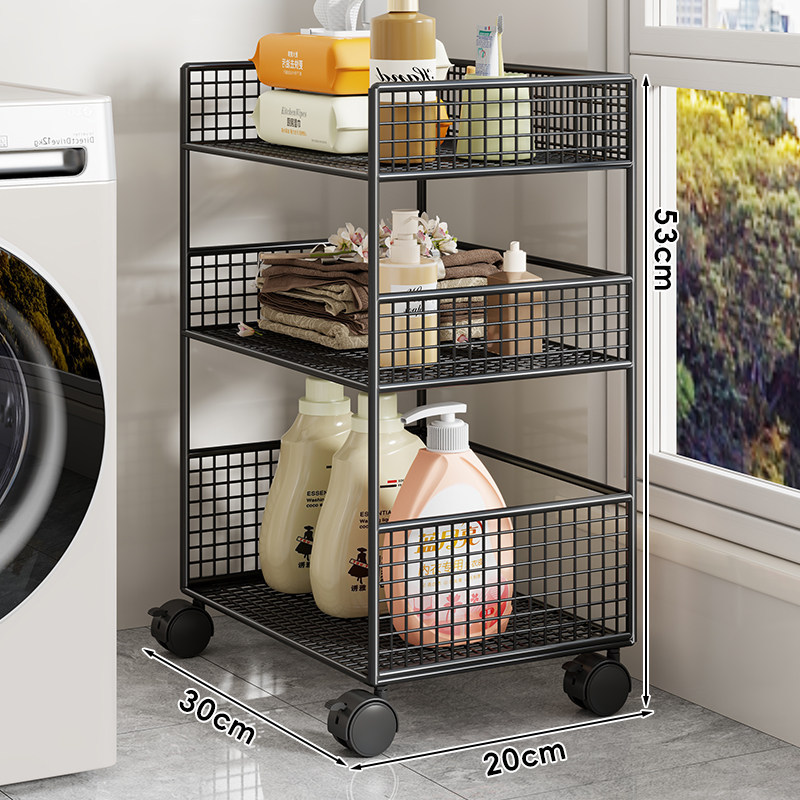 Black three-laye medium-sized [wheeled]