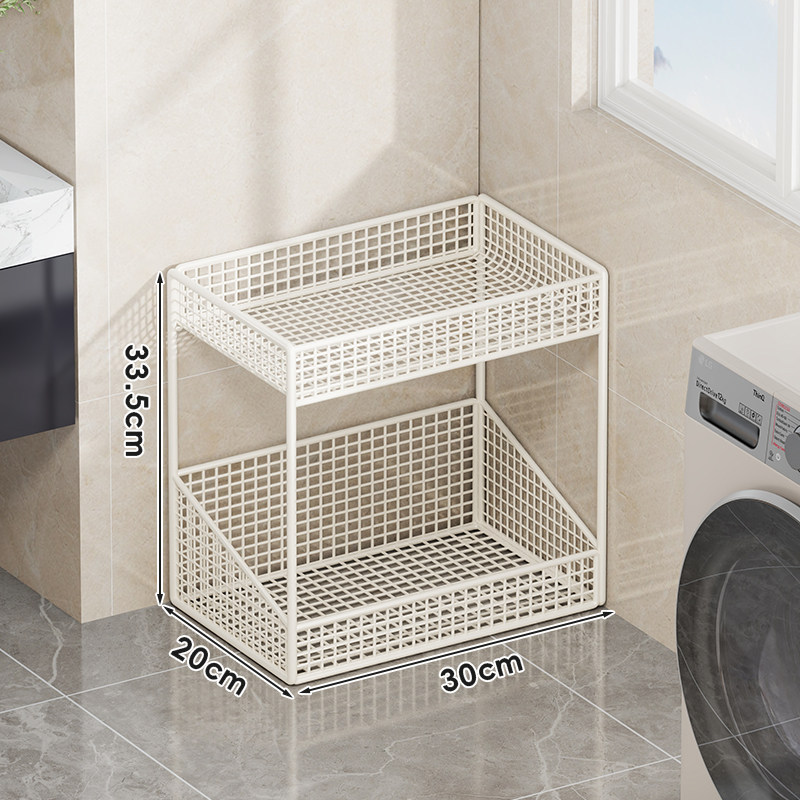 White, two-tier, medium size