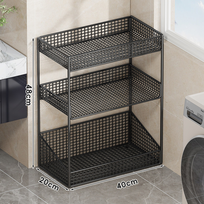 Black, three-tier, large size