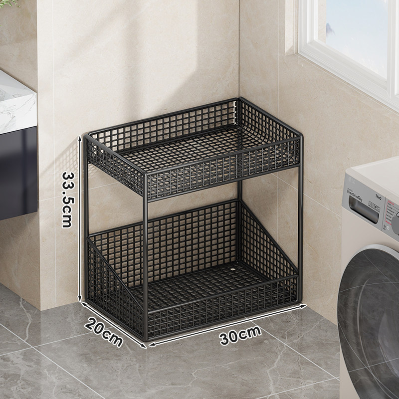 Black, two-tier, medium size