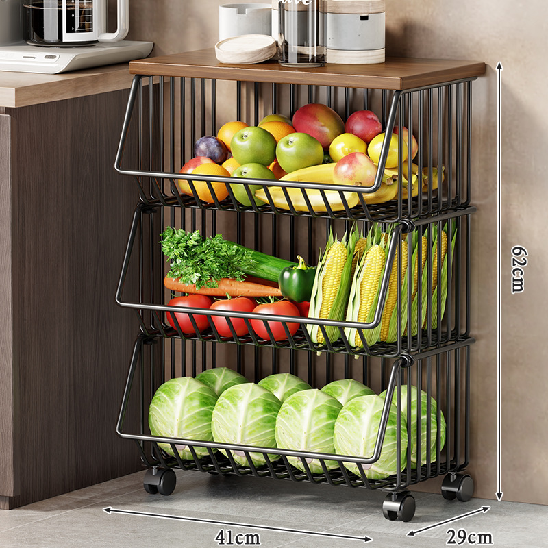 Black large size three-layer wheeled model