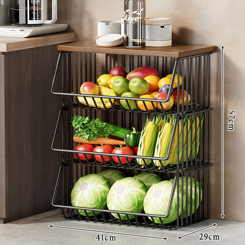 Black large size three-layer wheelless model