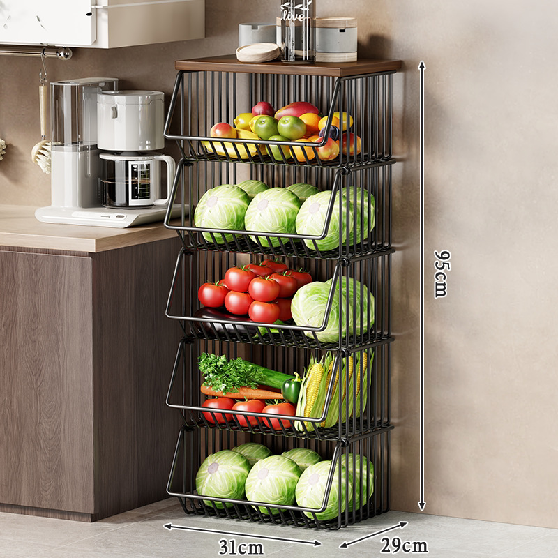 Black medium - five-tier, no wheels