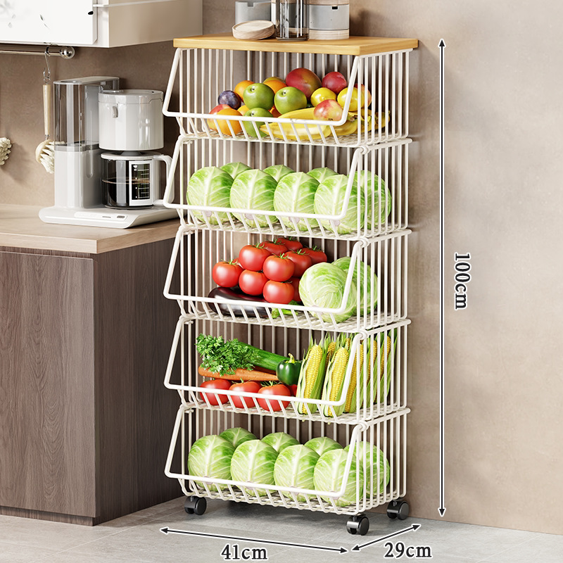 White large size - five-layer wheeled model