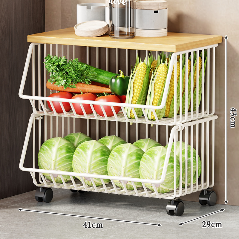 White large size double-layered wheeled model