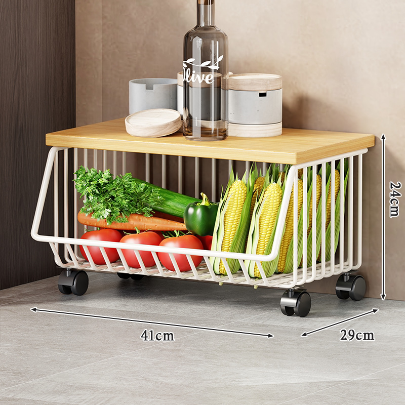 White, large size - single layer with wheels