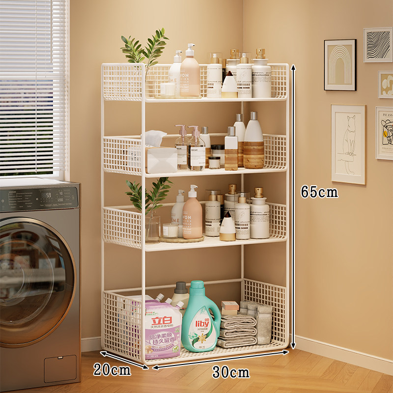 White four-tier medium - no wheels