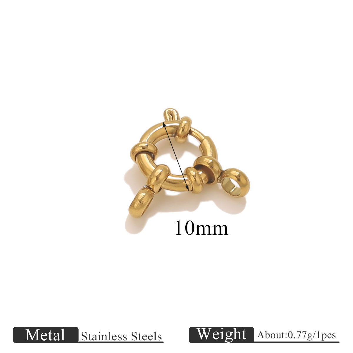 5:Spring buckle sailor buckle-gold 10mm