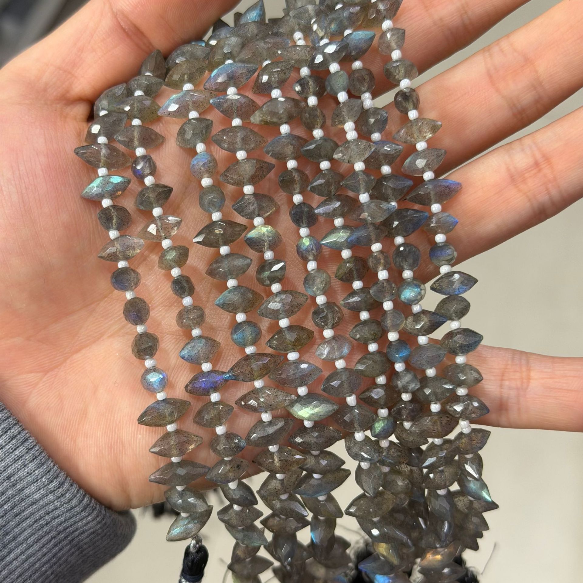 6:Flash labradorite 11*5mm/30pcs