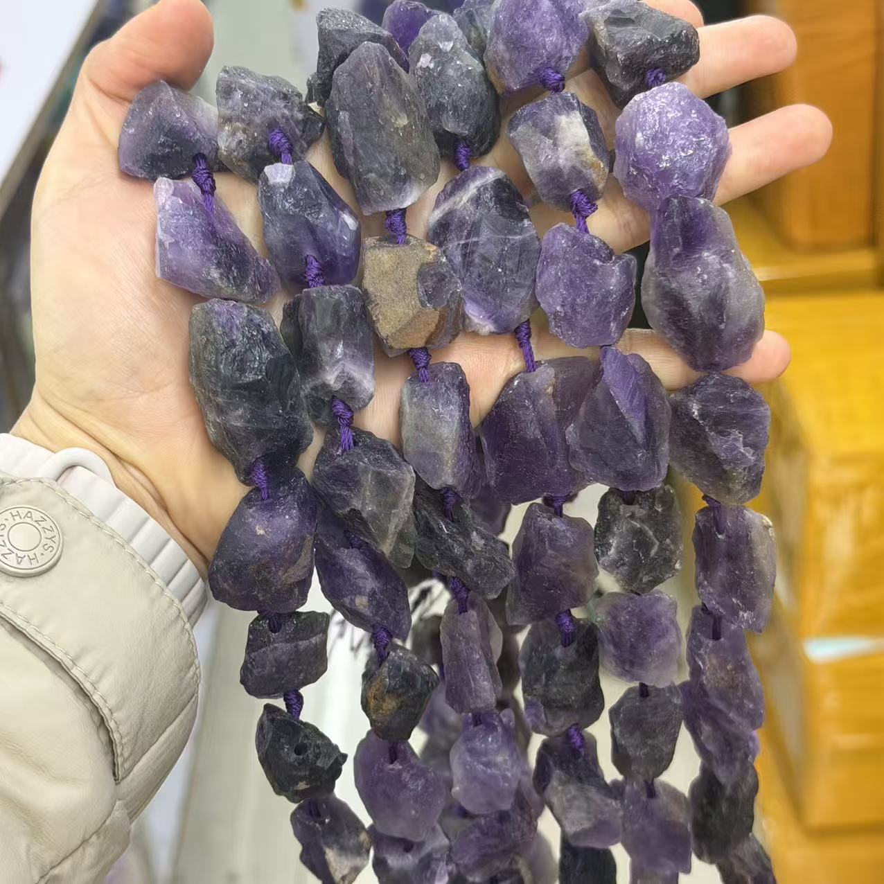 2 Amethyst 20-24mm/14-15pcs