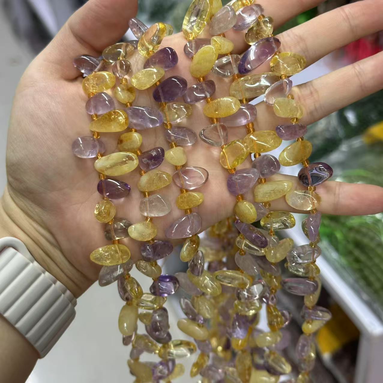 2:Purple and yellow two-color crystal