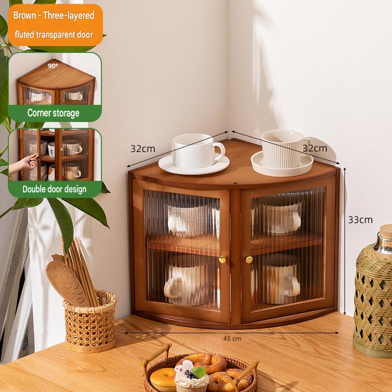 transparent door-brown three layers