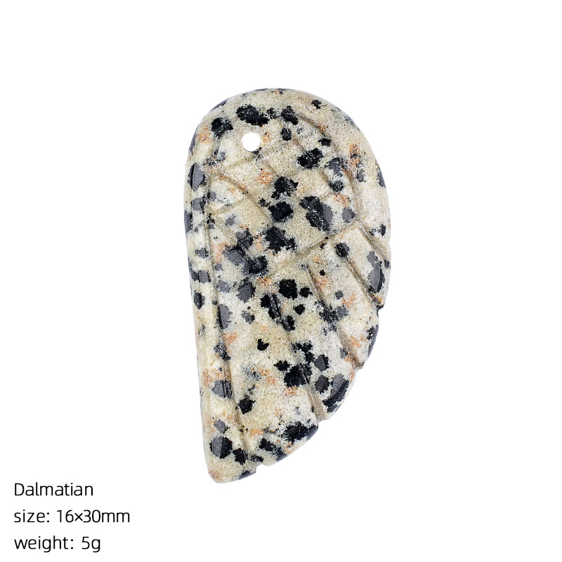 12:Spotted stone wings pendant