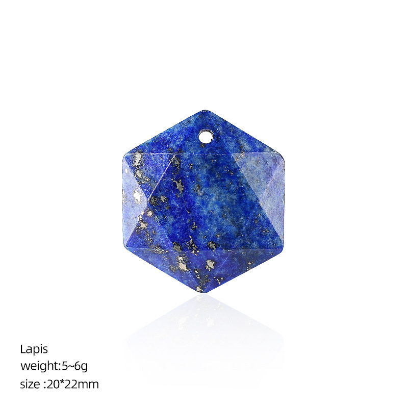 2:Lapis lazuli hexagram pendant