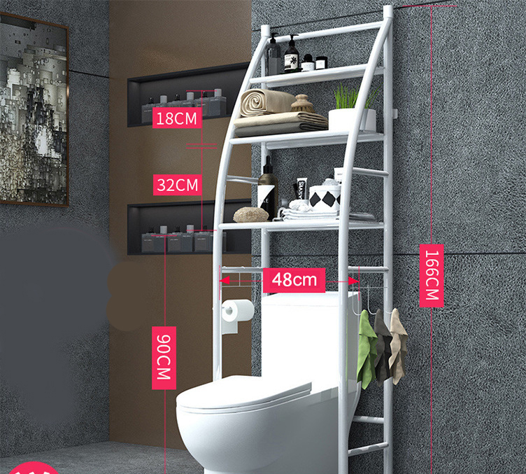 White sailboat-3-layer toilet rack
