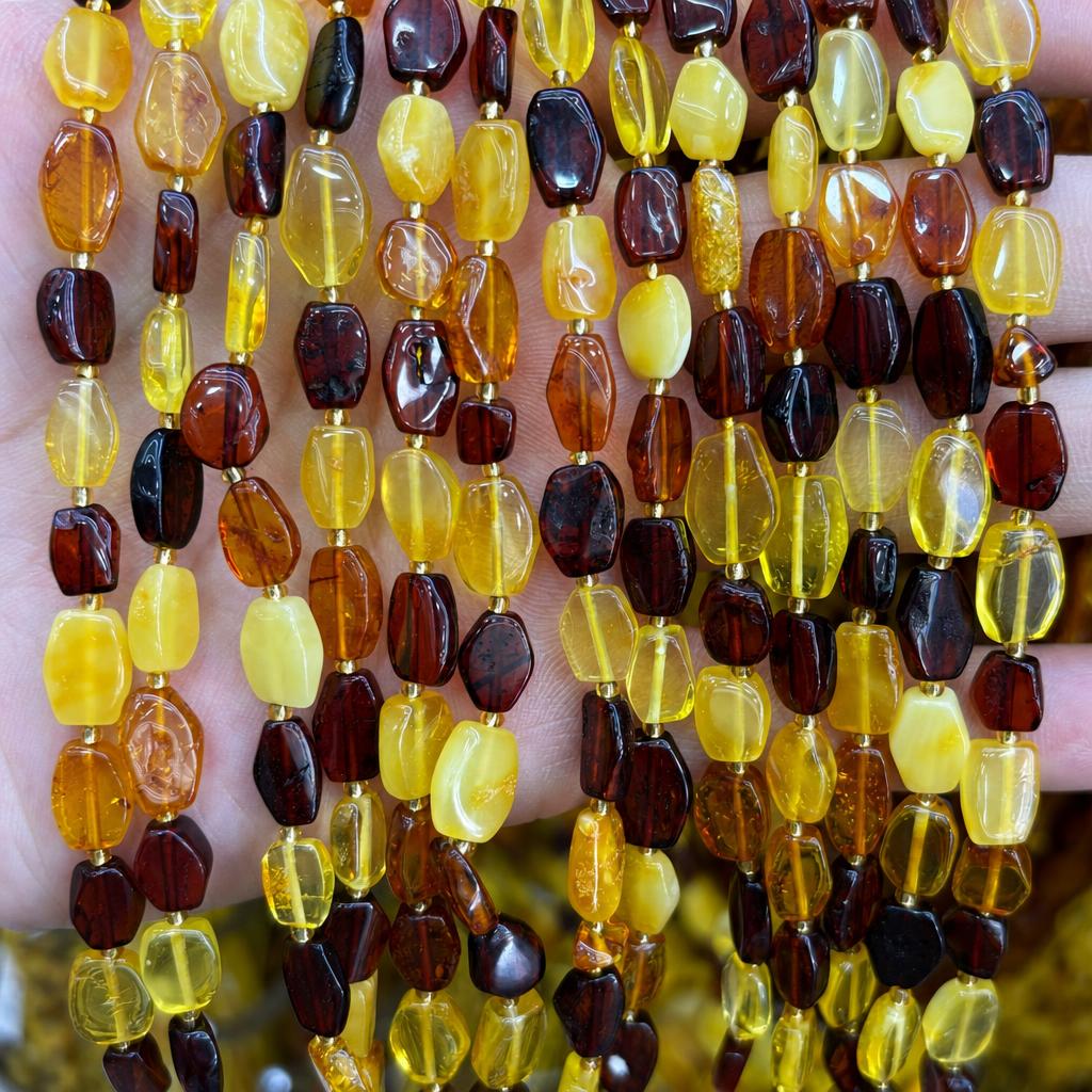 7x9mm amber diamond slices (about 36 pieces)