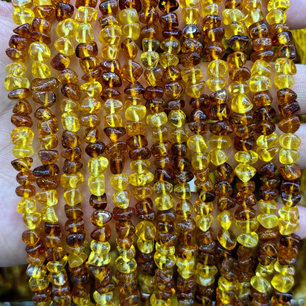 6-7mm amber conformable (line length 38cm )
