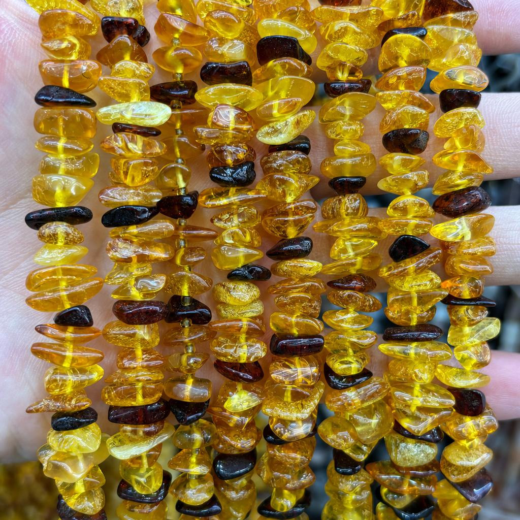 8-10mm amber medium hole conforms to the shape (li