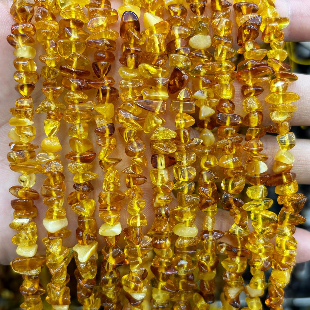 6mm amber gravel (line length 38cm )