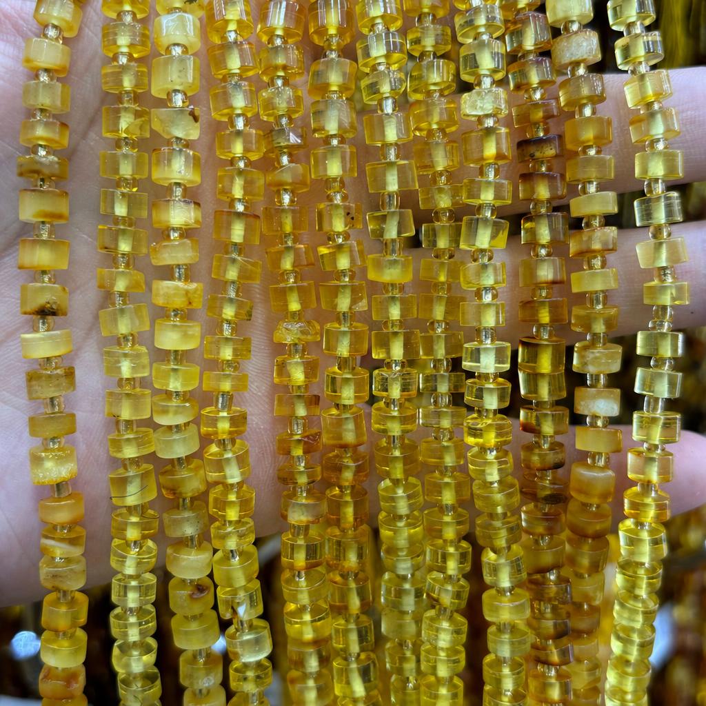 3x8mm amber spacer beads 2 (approx. 82 pieces)