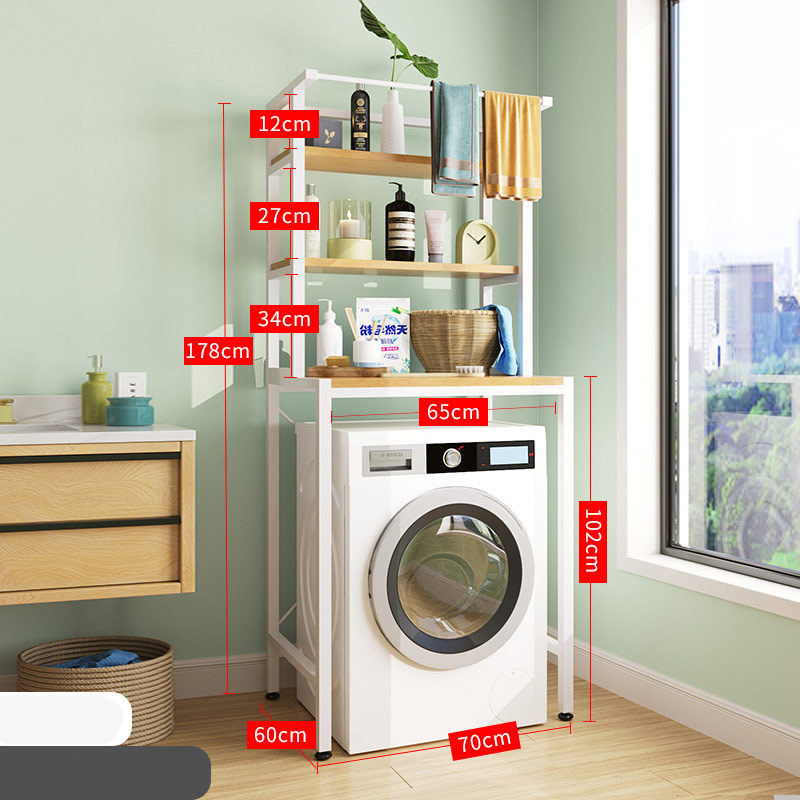 White three-layer drum washing machine rack