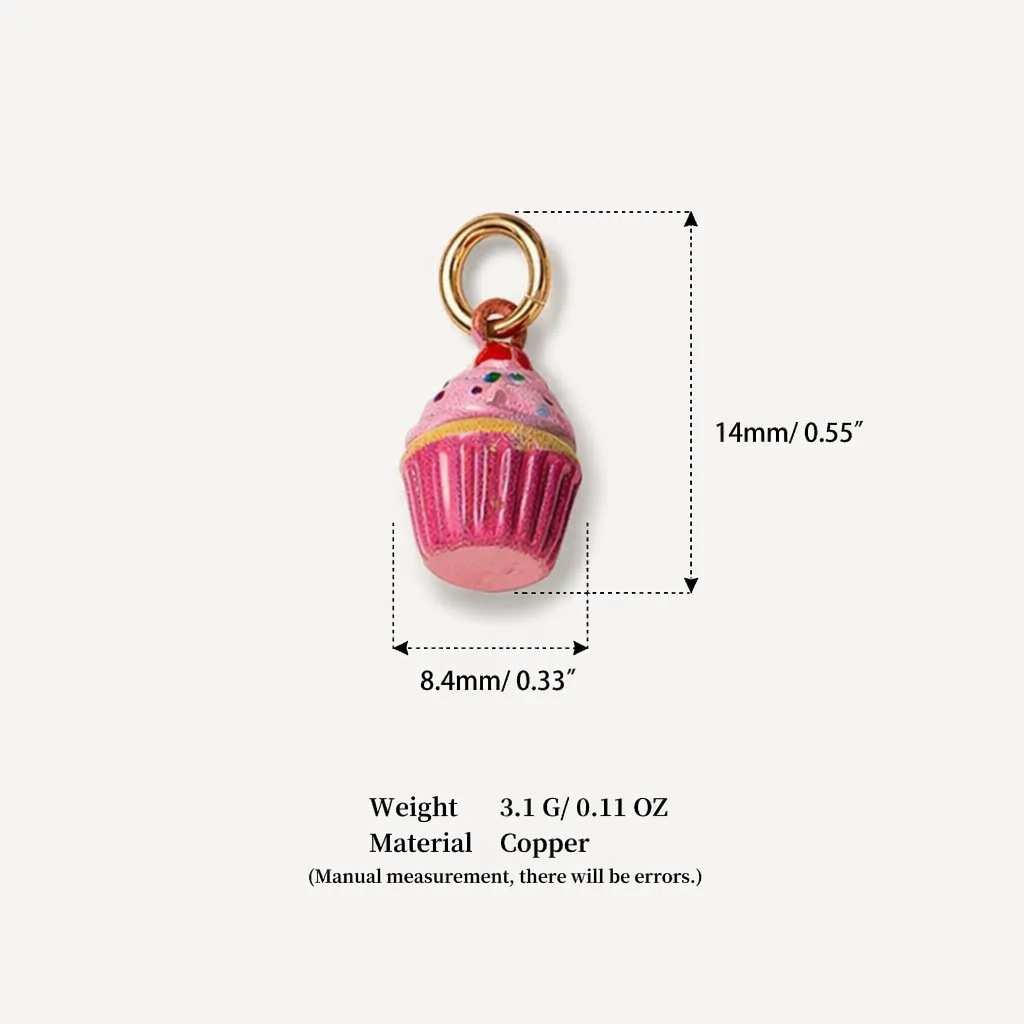 2:2 pink cake pendants