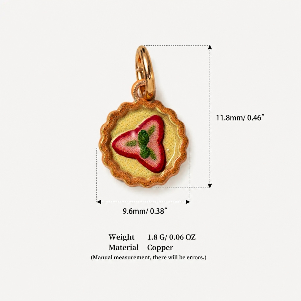 12:12 strawberry tart pendants