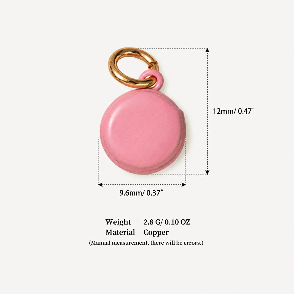 15:15 pink macaron pendant