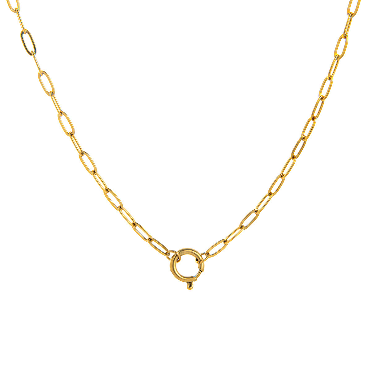 22:Small sailor buckle paper clip chain