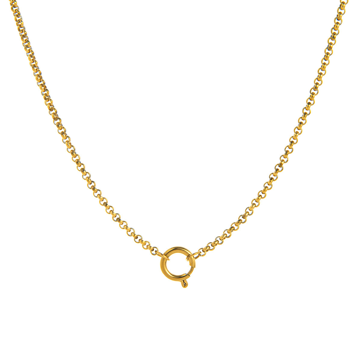 21 Small sailor buckle round pearl chain