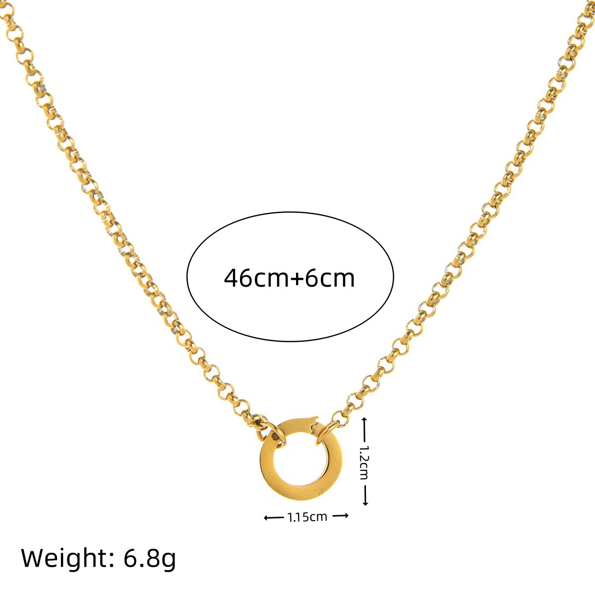 23 Round pearl chain live ringhain live ring