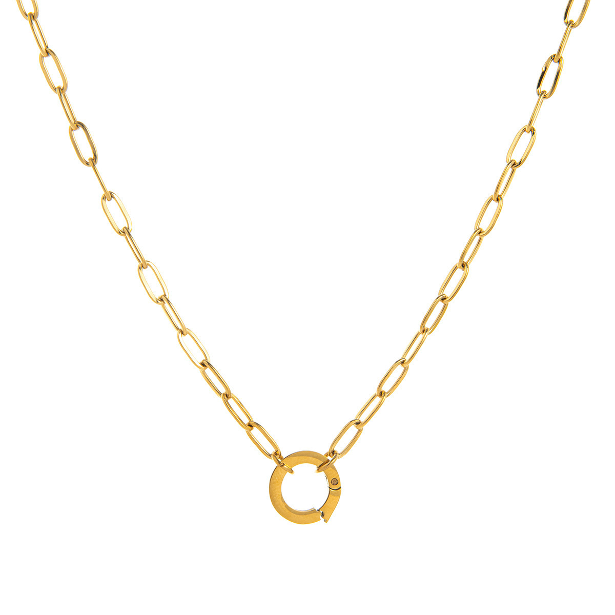 24 Paperclip chain live ring