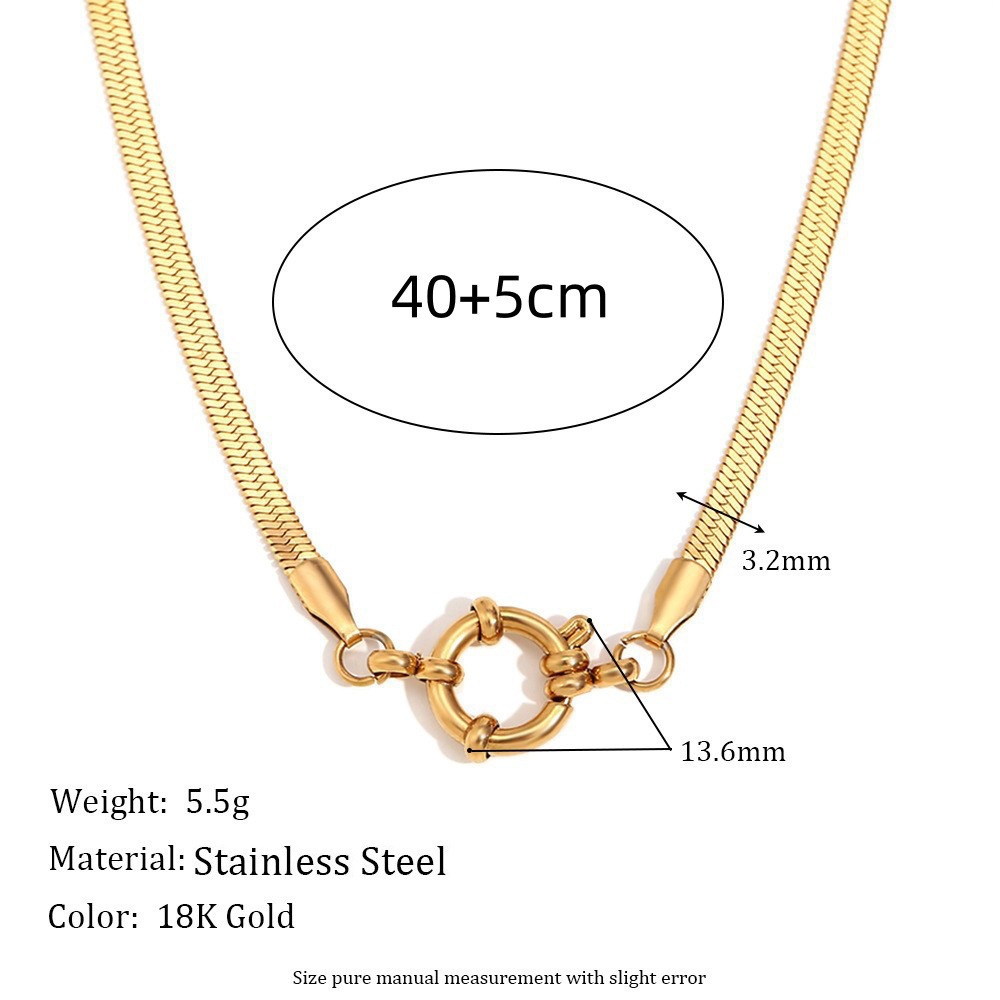 31:Snake bone sailor buckle chain 40 5cm
