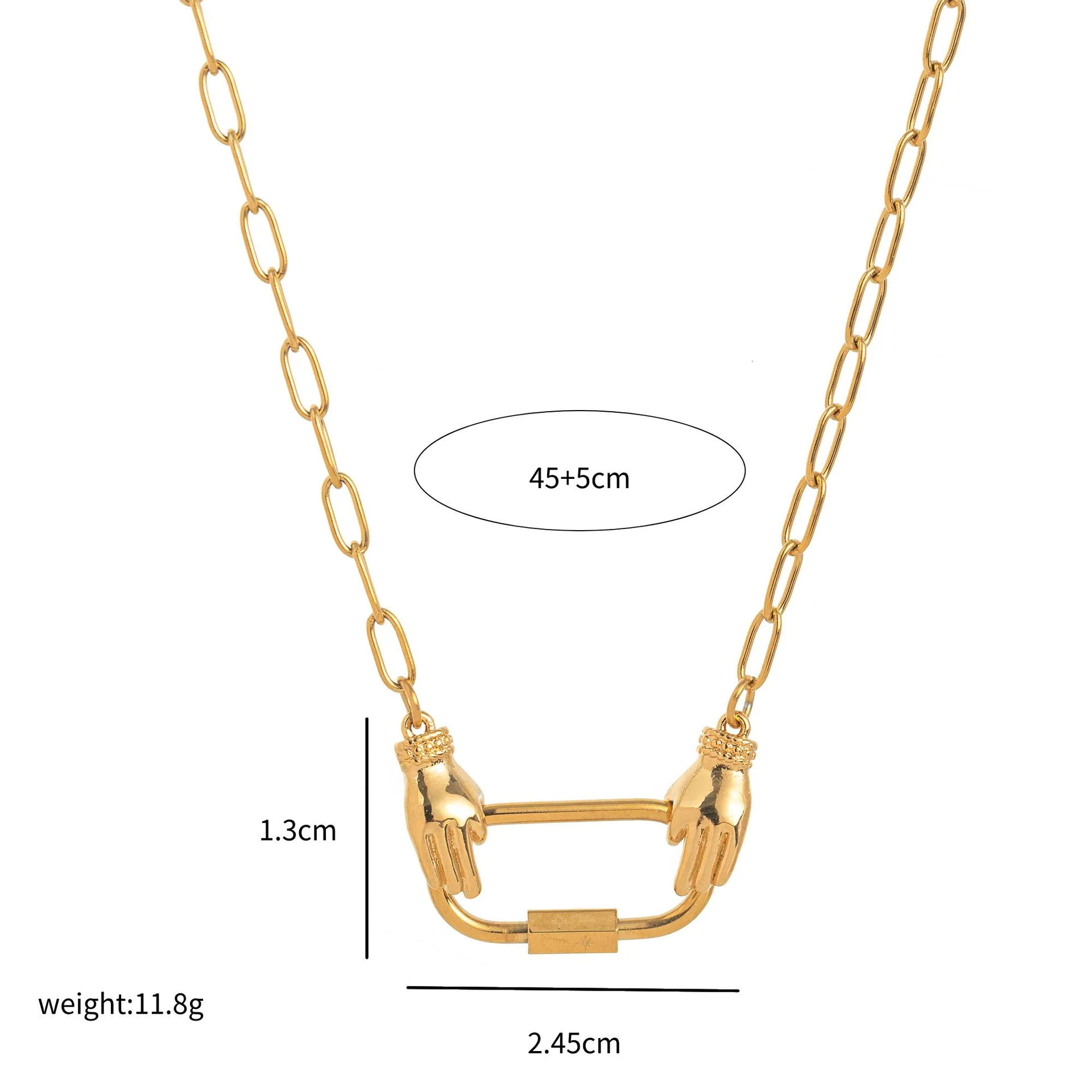 42:Handmade gold necklace