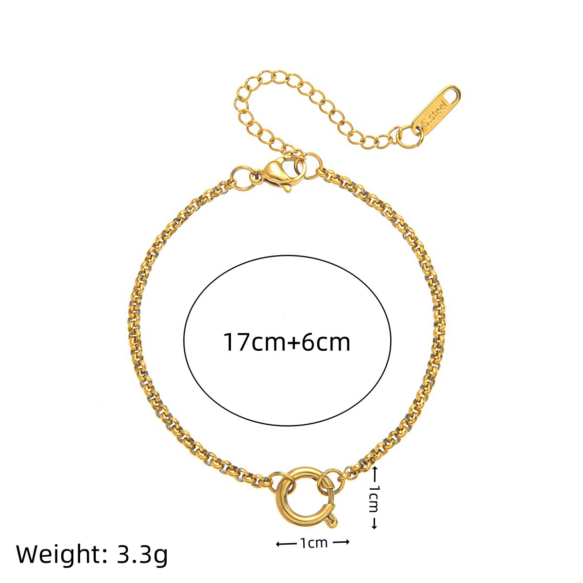 45 Round pearl chain live ring (bracelet)