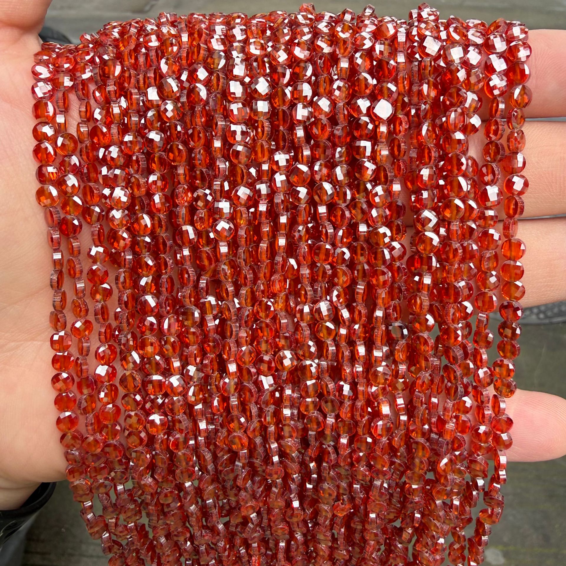 5:orange red zircon