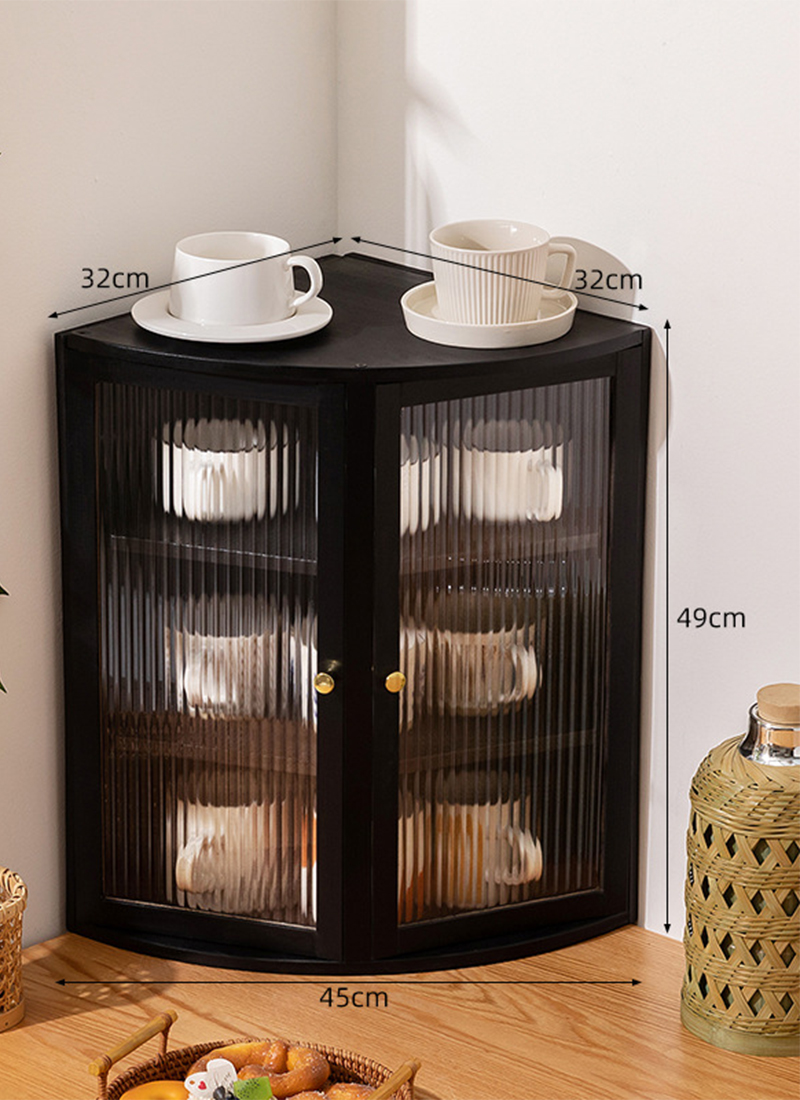 transparent door-black four layers
