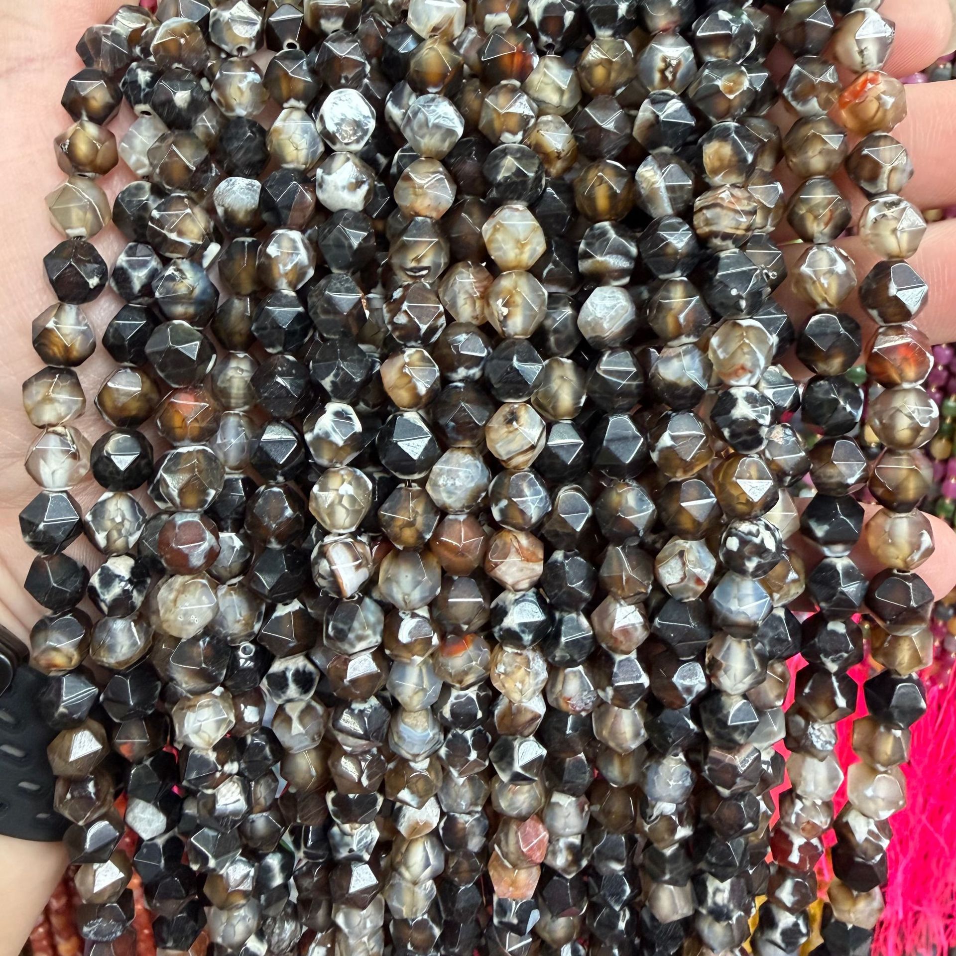 Coffee agate 6mm/60pcs