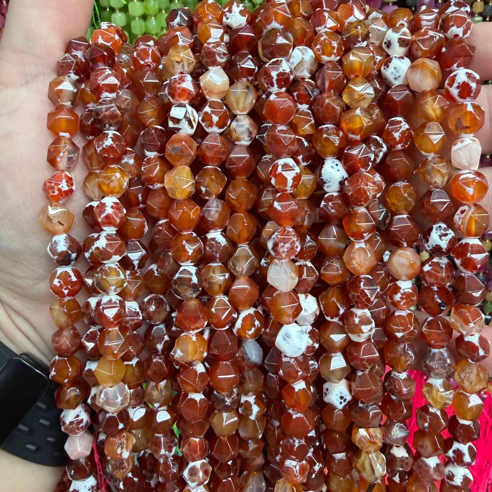 Red agate 6mm/60pcs