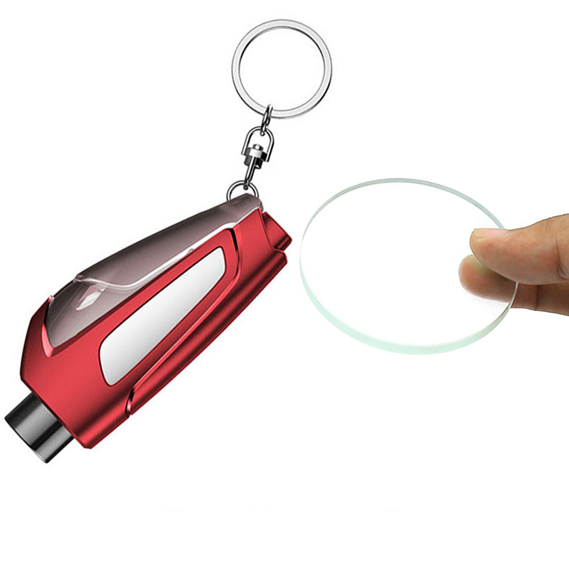 Red with test glass