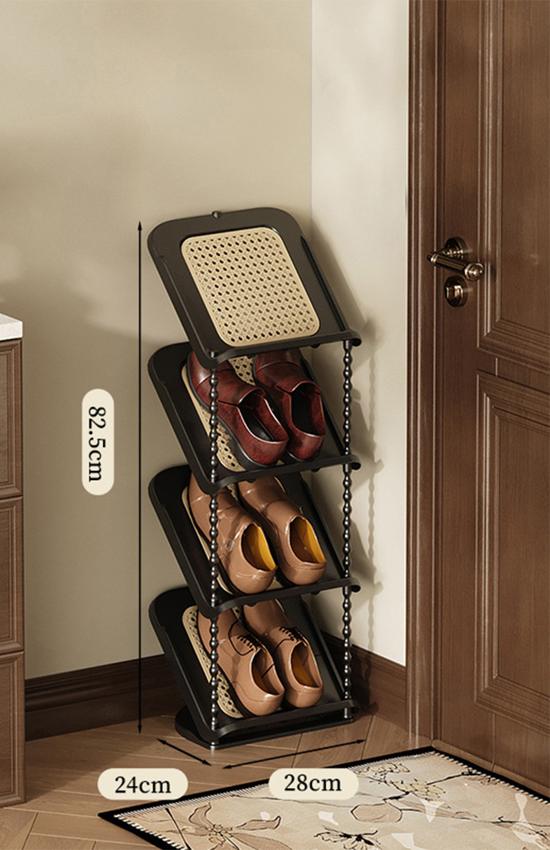 rattan black 4 layers