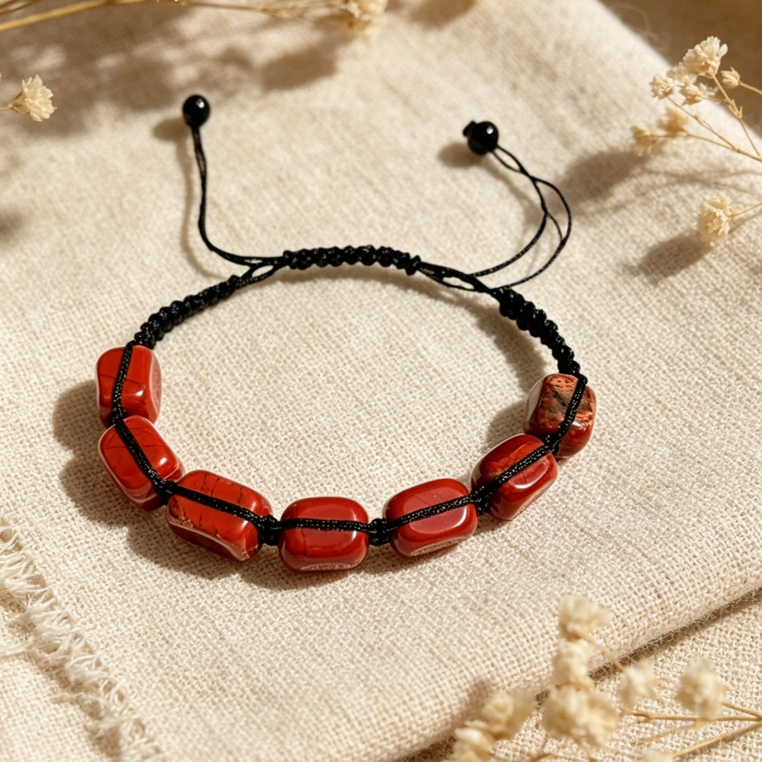 9:Natural red jasper