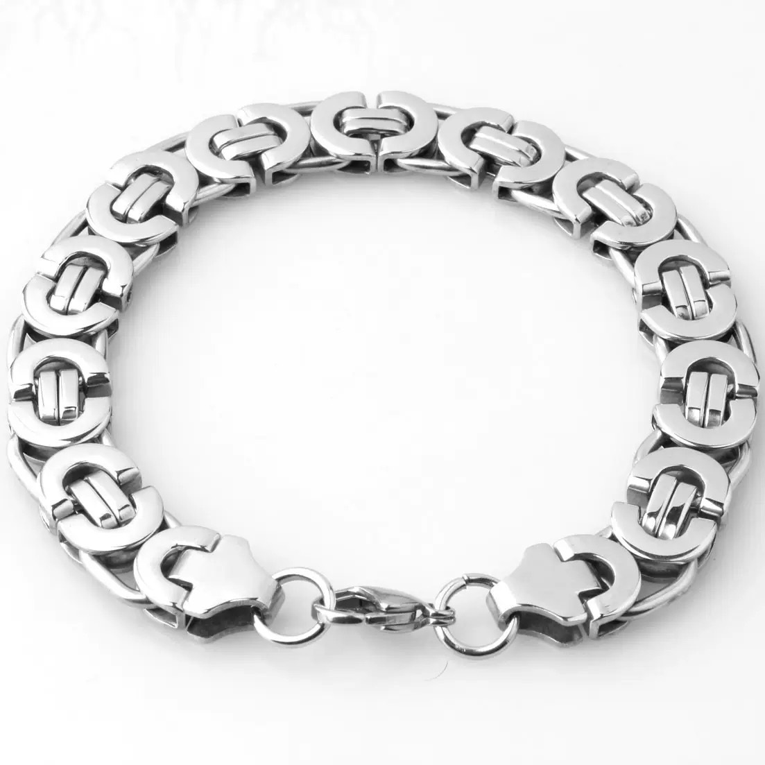 8mm steel-colored bracelet, 22CM