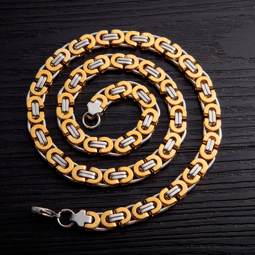 6:Gold necklace 6mm*55cm